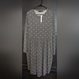 Simier Fariry L/S Polka Dot Dress Size XL